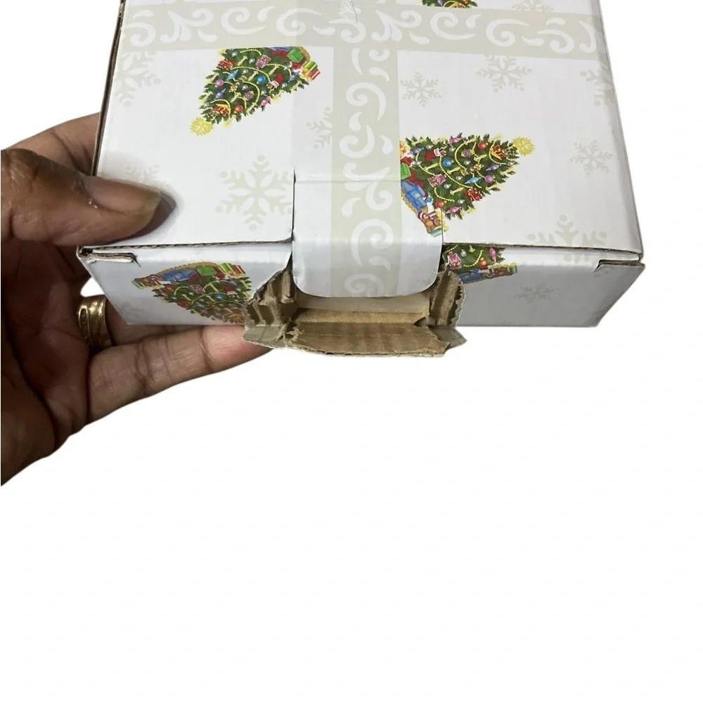 NIB - Temptations Handpainted Christmas Tree  Ornament with recipe
